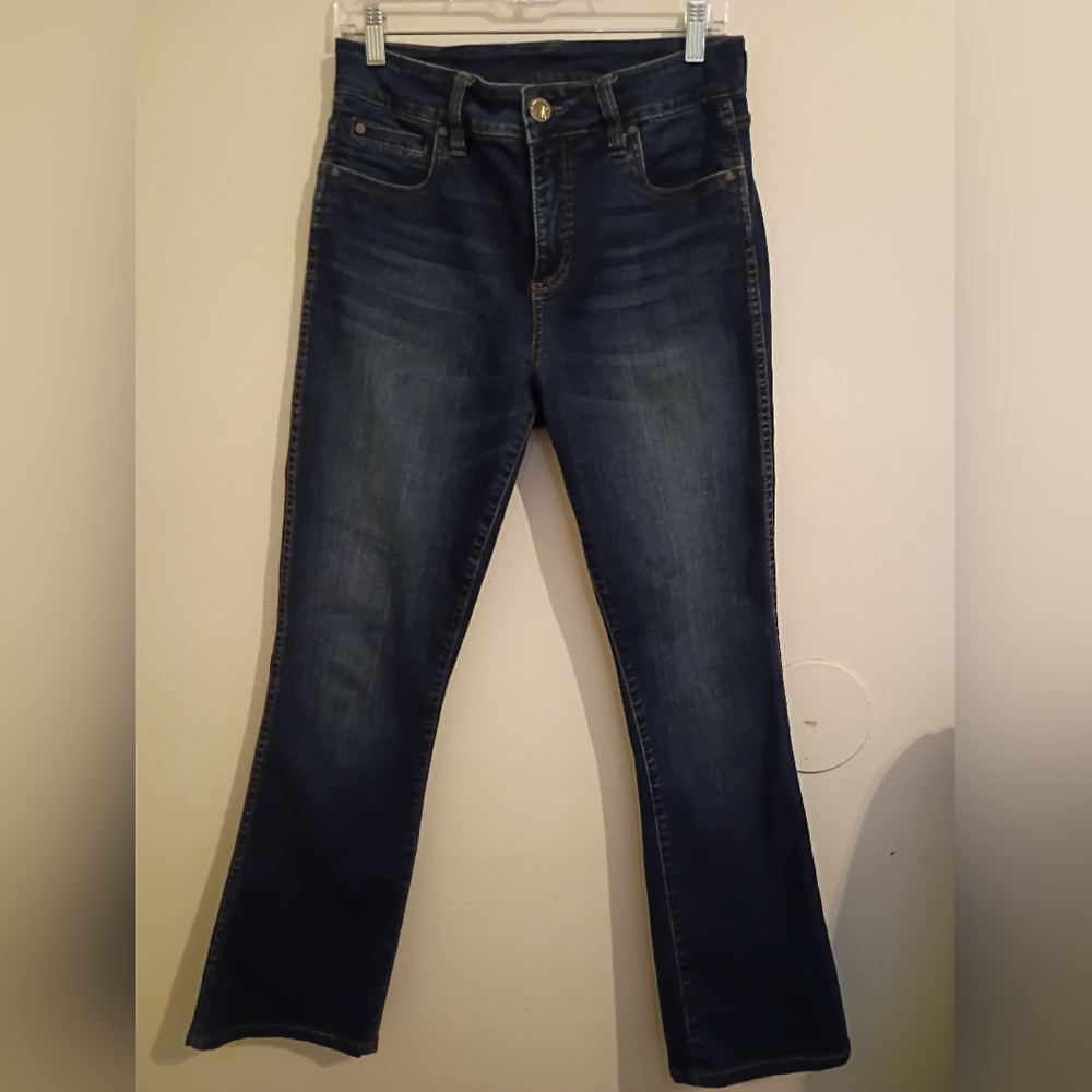 Kut from the Kloth Women's  Dark Blue Flare Jeans Sz 8‎